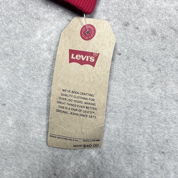 Levi's Sweatshirt Boys Kids Size X-Large Red Long Sleeve Pullover Hoodie - Picture 14 of 16